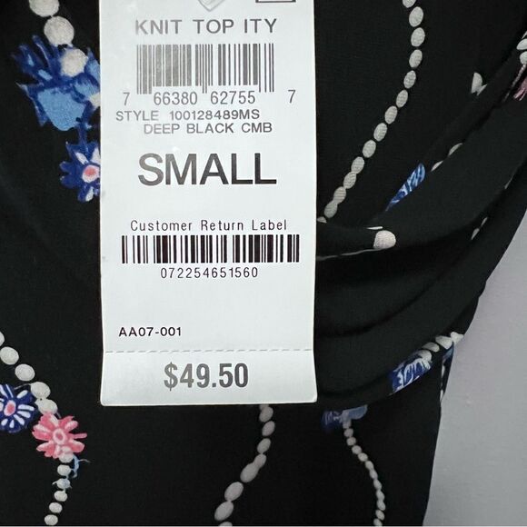 Charter Club Floral and Bead Design Blouse Size S  NWT! - Picture 8 of 8